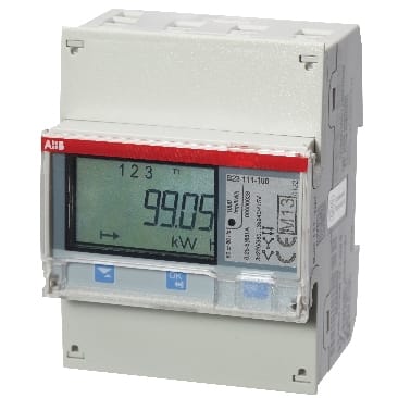 ABB - Energiemeter - B serie - 3x 230/400Vac - 65A - pulse - B (cl 1) - Steel - MID