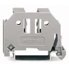 WAGO - Butée d'arrêt sans vis, largeur 10mm, pour rail 35x15mm et 35x7,5mm, gris
