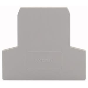 WAGO - Afsluit- en tussenplaat 2,5 mm dik, grijs