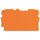 WAGO - Plaque d'extrémité et intermédiaire épaisseur 0,8mm, orange