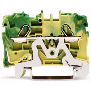 WAGO - 2-draads aardklem 4mm², groen-geel