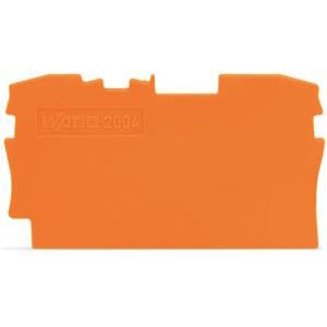 WAGO - Plaque d'extrémité et intermédiaire épaisseur 1mm, orange