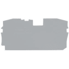 WAGO - Afsluit- en tussenplaat 1mm dik, grijs