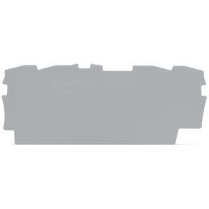 WAGO - Afsluit- en tussenplaat 0,8 mm dik, grijs