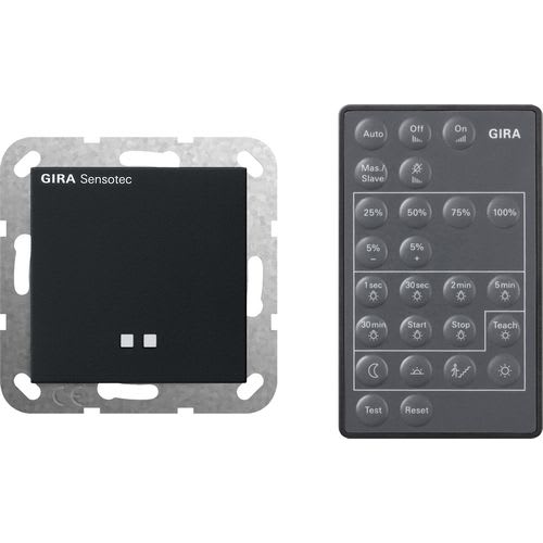 GIRA - Sensotec + afstandsbediening System 55 zwart m