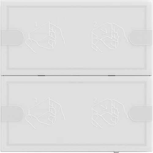 GIRA - KNX Tastsensor 4 Komfort 2x TS4 blanc