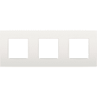 NIKO - Plaque de recouvrement INTENSE (71mm) triple horizontal, blanc
