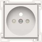 NIKO - Centraalplaat enkelvoudig voor wandcontactdoos 2P+A (pen) en veiligheid, wit