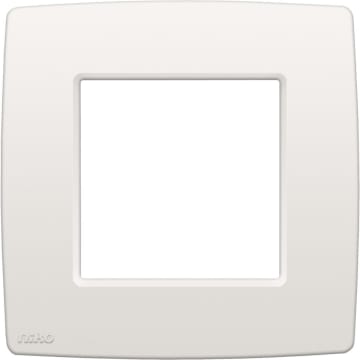NIKO - Afdekplaat (60mm) enkelvoudig, wit