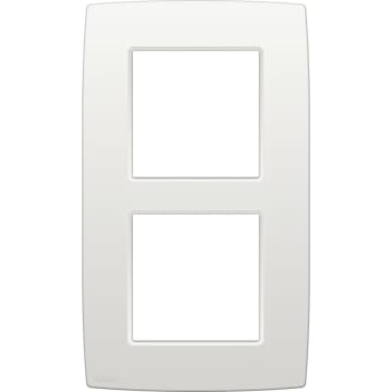 NIKO - Plaque de recouvrement (60mm) double vertical, blanc