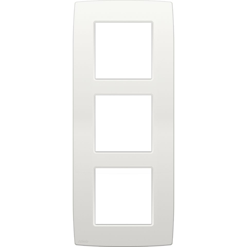 NIKO - Plaque de recouvrement (60mm) triple vertical, blanc
