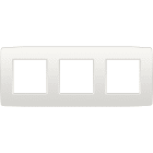 NIKO - Afdekplaat (71mm) 3-voudig horizontaal, wit