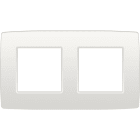 NIKO - Afdekplaat (71mm) 2-voudig horizontaal, wit