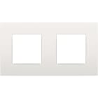 NIKO - Plaque de recouvrement (71mm) double horizontal, blanc