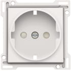 NIKO - Centraalplaat voor wandcontactdoos 2P+A (rand) en veiligheid, wit