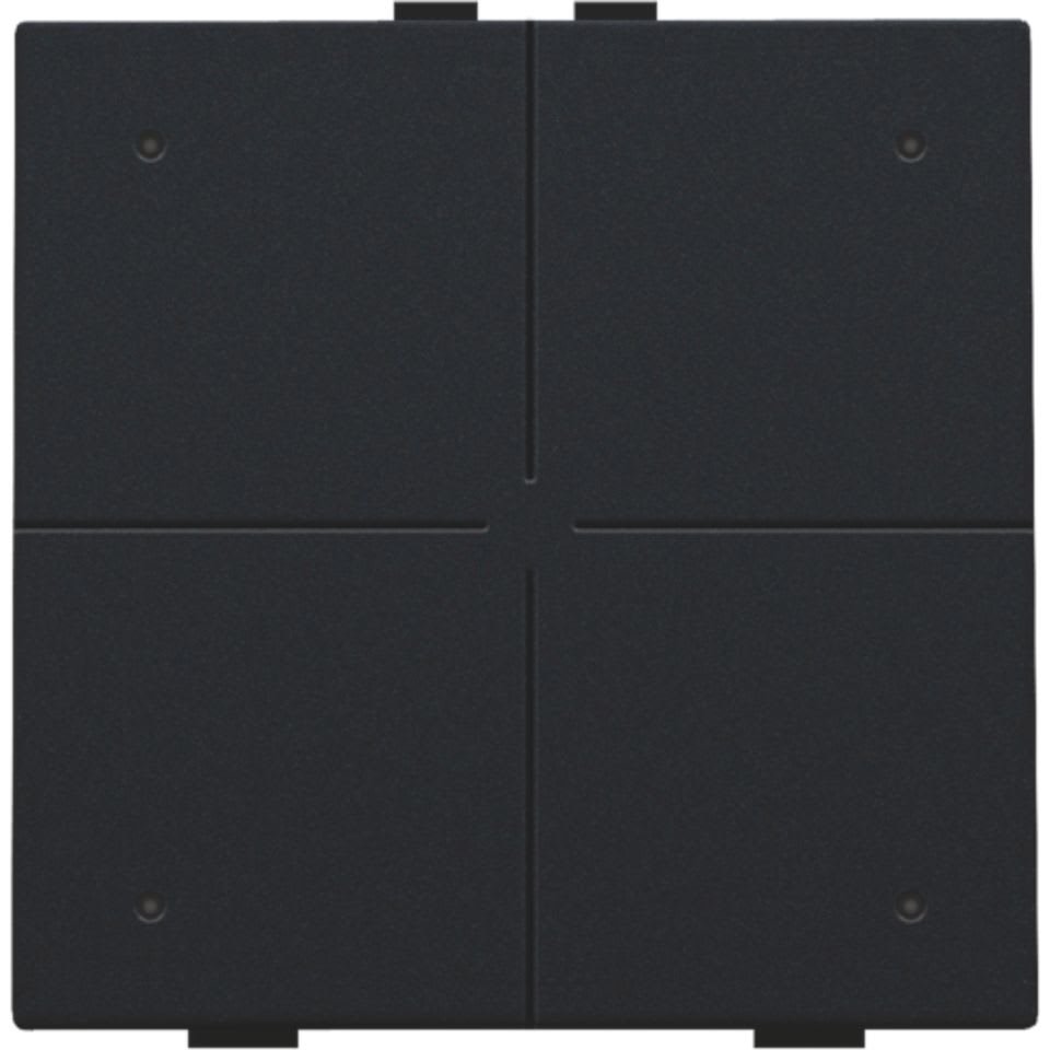 NIKO - Home Control commande d' éclairage quadruple avec led, noir