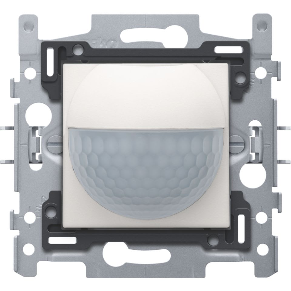 NIKO - Bewegingsmelder 180° inbouw (sensor+actor) met schakelcontact 10A, white