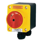 CEAG - Interrupteur de sécurité 3x10A poignée rouge et jaune, PA 2xM25+1xM20