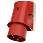 MENNEKES - Socle connecteur 32A 5P 6H 400V IP44 rouge