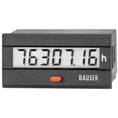 BAUSER - Digitale urenteller met nulstelling 110-240VAC 99.999,99H
