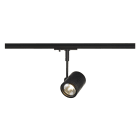 SLV Belgium - BIMA I lampekop, zwart, GU10, max. 50W, incl. 1-Fase adapter