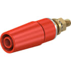 Staubli - SAB4-G 4mm safety socket rood