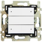 Qbus - Interrupteur 4 boutons Niko Série White 101 RGB