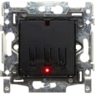Qbus - Interrupteur 1 ou 2 boutons Niko RGB sans ensemble de finition