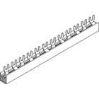 Diverse Materialen - VBS rail 2P 10mm² 56mod vork L1-L2/N