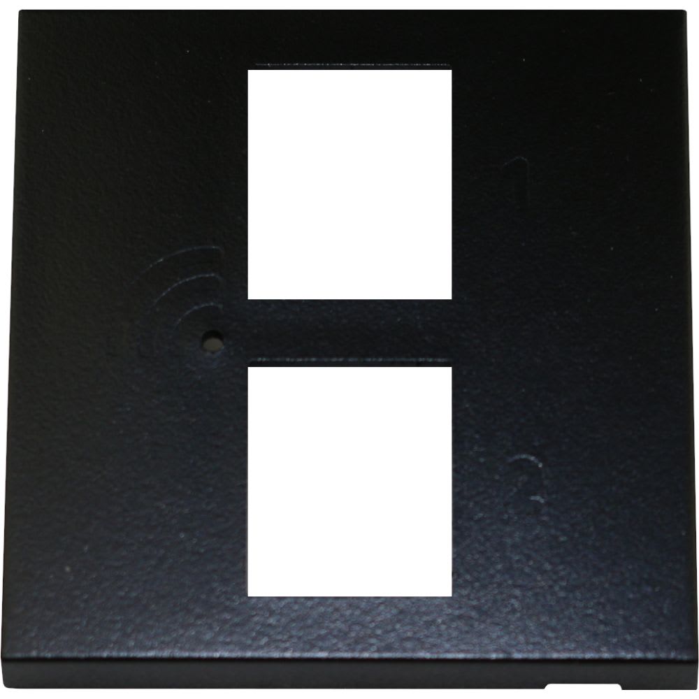 HIRSCHMANN - L'APAC W CP 45 est une plaque centrale de 45 x 45 mm pour l'APAC W. Couleur noir