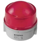 WERMA - Permanent licht 12-240VAC/DC, rood- lamph.: E27 - max. 25W,  IP65, 150 x 147 mm