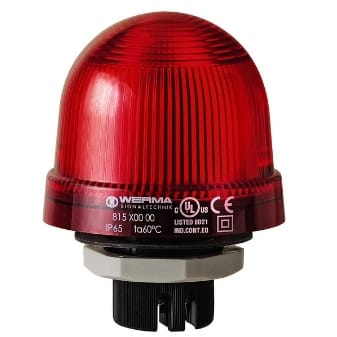 WERMA - LED permanent EM 24VAC/DC rood
