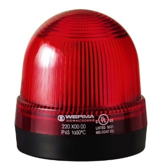 WERMA - LED permanent BM 230VAC rood