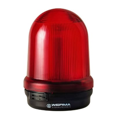 WERMA - Permanente lamp bewaakt BM 24VDC rood