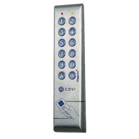 CDVI - Lecteur prox avec clavier integree sortie wiegand