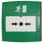 RAS Safety en Security - Bouton poussoir vert, 2x no/nf, sortie de secours