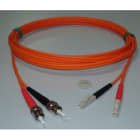 FIBER PATCHCORDS N/B - LC duplex ST duplex fiber patchcord multimode 62,5/125 OM1 longueur 2m orange