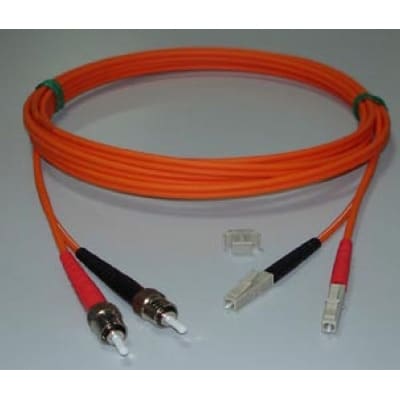 FUMO COMMUNICATIONS - LC duplex ST duplex fiber patchcord multimode 62,5/125 OM1 longueur 2m orange