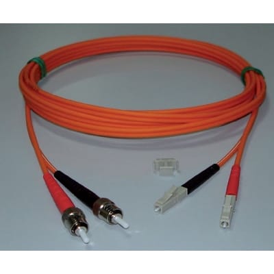 FUMO COMMUNICATIONS - LC duplex ST duplex fiber patchcord multimode 50/125 OM2 longueur 2m orange
