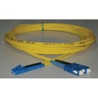 FUMO COMMUNICATIONS - LC duplex SC duplex fiber patchcord singlemode 9/125 OS1 longueur 10m jaune