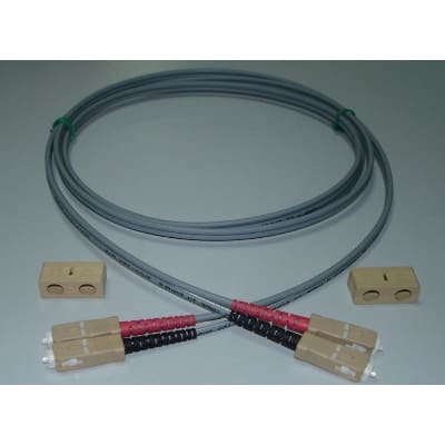 FUMO COMMUNICATIONS - SC duplex SC duplex fiber patchcord multimode 50/125 OM3 longueur 3m gris