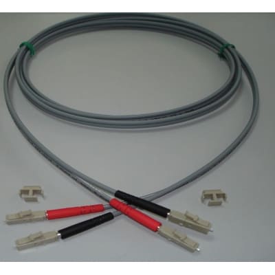 FUMO COMMUNICATIONS - LC duplex LC duplex fiber patchcord multimode 50/125 OM3 lengte 1m grijs