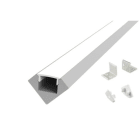 INTEGRATECH - Profil ALU45 noir 2m plexi mat accessoires inclus
