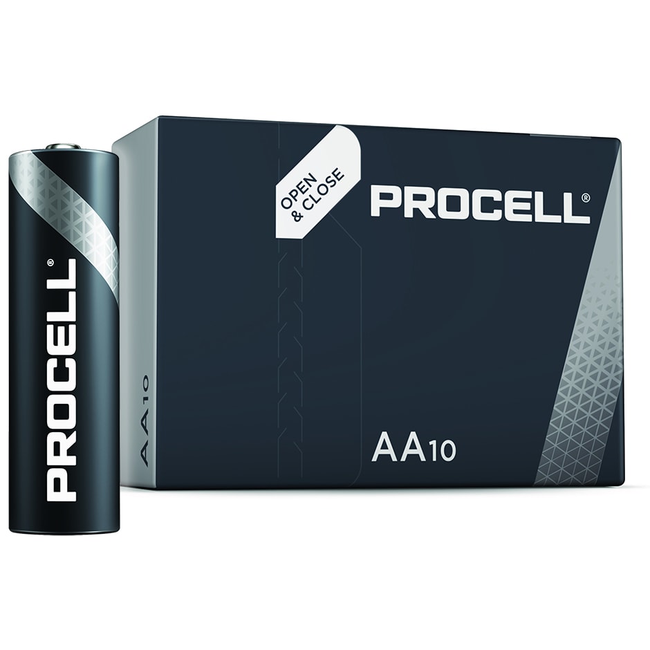 PROCELL - Pile alcaline Duracell Procell - AA - 1,5V - LR6 - boîte 10 pcs.