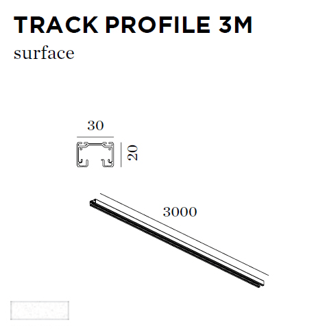 WEVER & DUCRE - TRACK PROFILE 3M wit