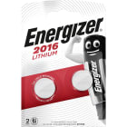 Energizer - Batterij knoopcel Lithium 3V CR2016 - blister 2 stuks