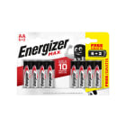 Energizer - Pile alcaline Max - AA 1,5V - LR06 - blister 6+2 PROMO