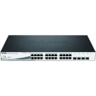 D-LINK - 24-port PoE 10/100/1000 Base-TX port with 4 x SFP ports 193W