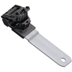 Hellermann Tyton - P-clip kliksluiting, Ø bundel 6,2-13,7mm, M10, zwart, lang, 180°