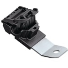 Hellermann Tyton - P-clip kliksluiting, Ø bundel 6,2-13,7mm, M8, zwart, kort, 30°